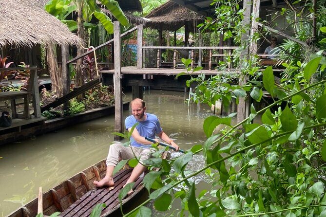 3hr Sunset Canal Cruise & Stop at Biggest Buddha (fully guided) - Cruising West Bangkok at a relaxed canal pace