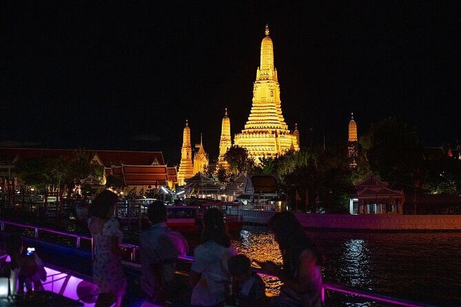 5 Star Luxury Bangkok Dinner Cruise On Wonderful Pearl Cruise - Bridges, River Reflections, and Photo Chances Between Stops