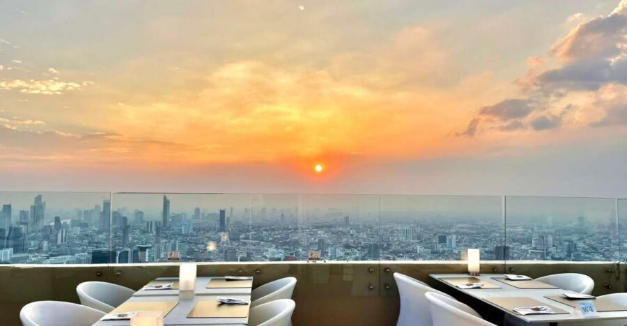 Baiyoke Tower Balcony Buffet & Observation Deck 81st Floor - The 81st-floor dining setup: balcony joy vs indoor calm