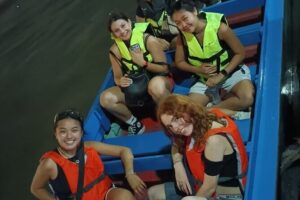 Bamboo Bicycle Tour in twilight: watch dancing Fireflies in Bangkok - Cycling through Sri Nakhon Khuean Khan Park and the sunset viewpoint
