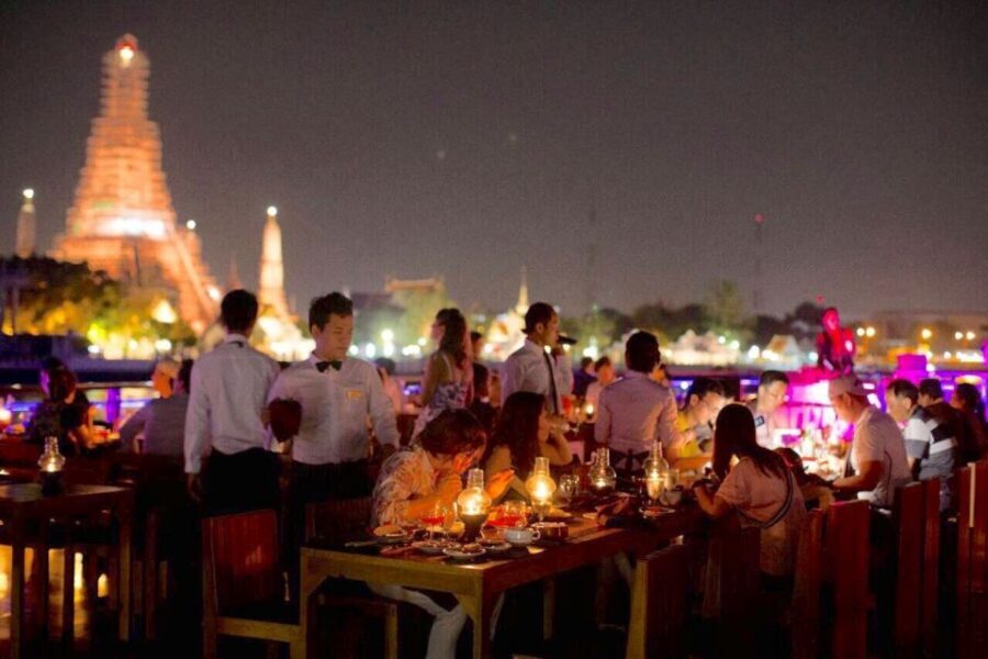Bangkok: 2-Hour Dinner & Shows on White Orchid River Cruise - After Dinner: Open-Air Deck Time and 360-Degree Views