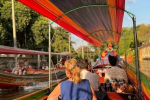 Bangkok 3-in-1 Tour: Longtail Boat,TukTuk & Street Food Adventure - Longtail Boat on Bangkokyai Canals to the Big Buddha Temple