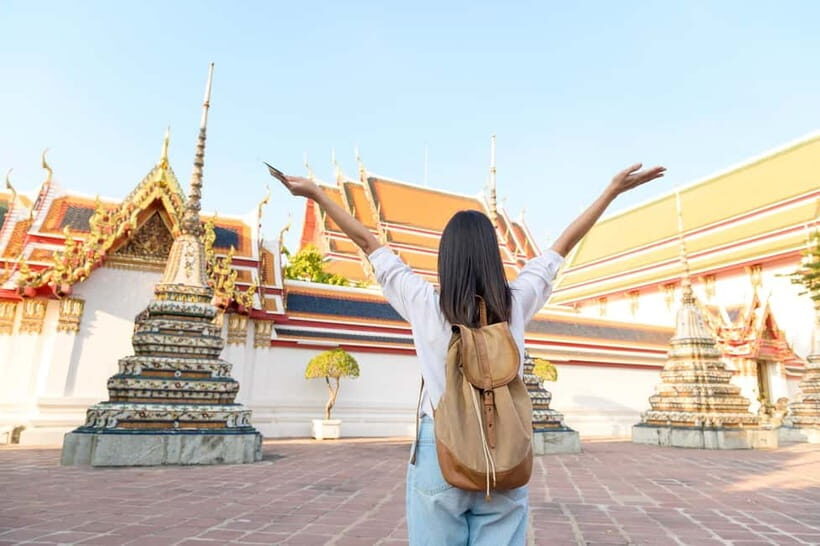 Bangkok: Grand Palace, Wat Pho, and Wat Arun Guided Tour - Wat Pho’s Reclining Buddha: 46 Meters of Gold-Leaf Scale