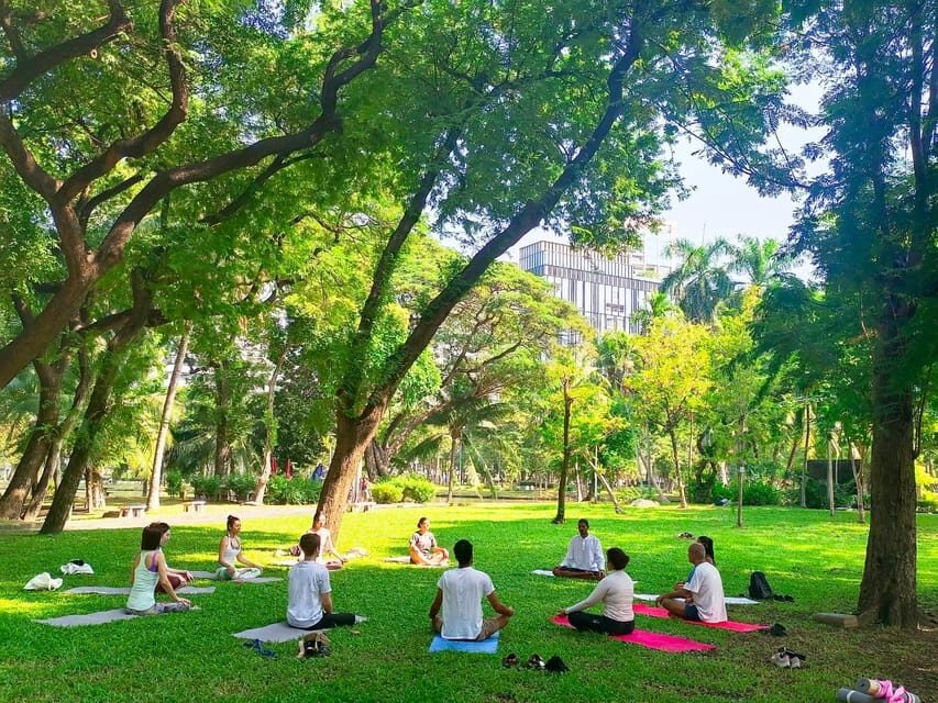 Bangkok: Lumpini Park Yoga Experience - Finding the meeting point near the King statue (Silom junction)