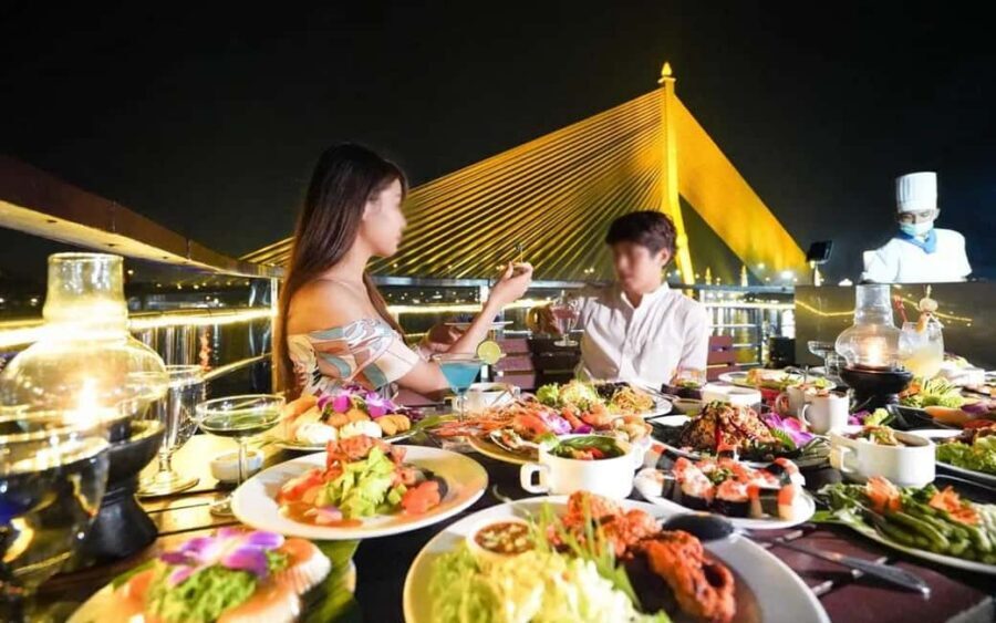 Bangkok: Luxury White Sunset or Dinner Cruise with Beer - What you’ll actually eat and drink onboard (and how to plan your expectations)
