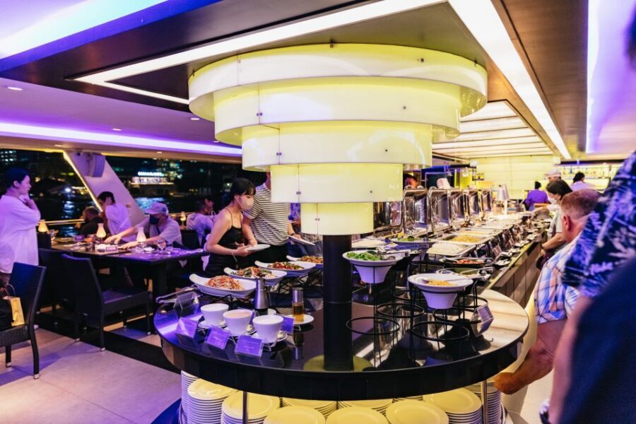 Bangkok: River Dinner Cruise on the Chao Phraya Princess - Boarding the boat: upper deck views and seating reality