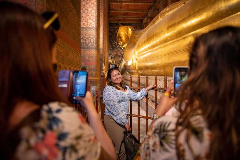Bangkok: Wat Pho and Wat Arun Guided Walking Tour - Wat Arun Second: The Riverfront Chedi That Looks Like a Photo Filter