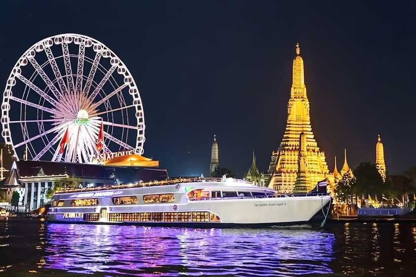 Bangkok: White Orchid Chao Phraya Dinner Cruise free Beer - Price check: $35 for views, food, and shows