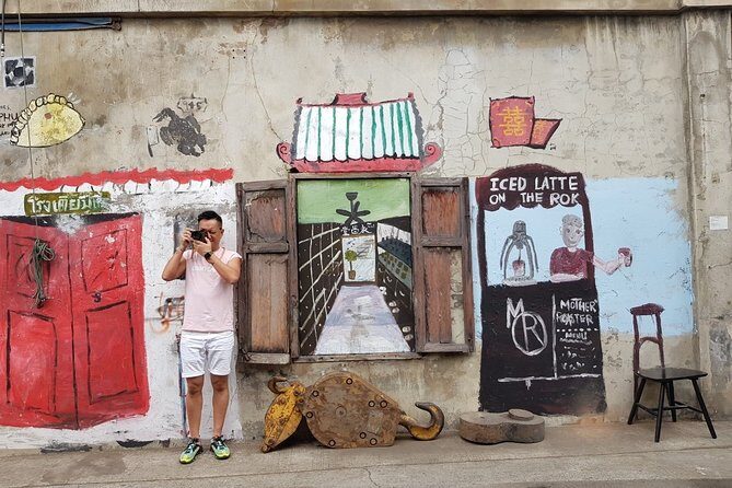 Electric Scooter Tour of Bangkok - Talad Noi wall art, the first Church, and a major bank connection