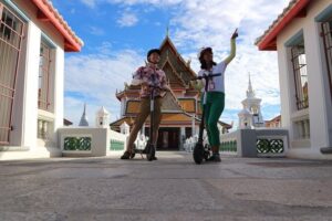 Explore Bangkok by E-Scooter & Try Street Food - The start at Jamming Thailand: practice ride, gear, and safety first