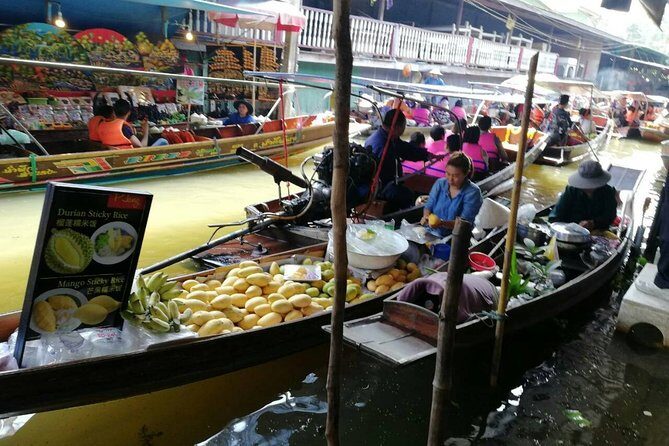 Full-Day Floating Market and Maeklong Railway Market Private Tour from Bangkok - Damnoen Saduak floating market + long-tail boat time