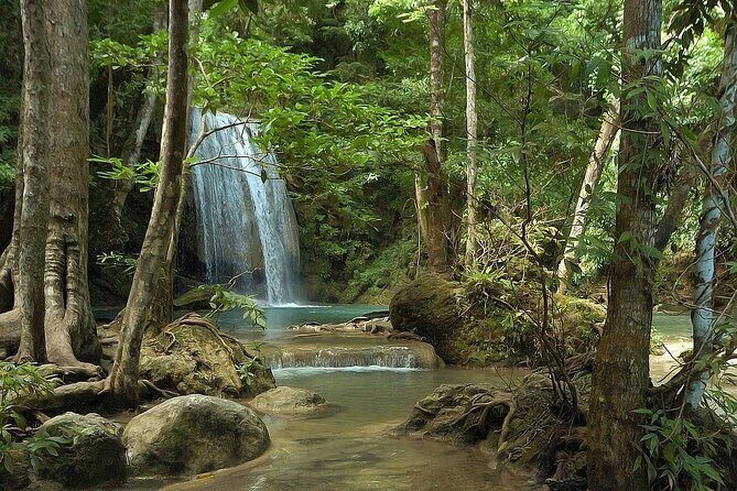 Glamping in Kanchanaburi and Erawan Falls 2 days/1 night - Scenic train moments and the train-market vibe: seeing Thailand by rail