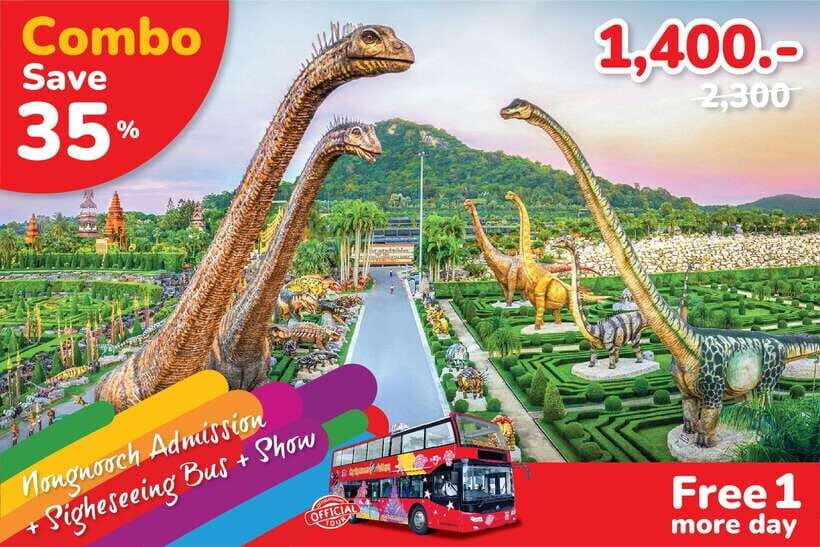 Hop-On Hop-Off Bus Tours and Nongnooch Pattaya Combo - Key highlights that matter before you go