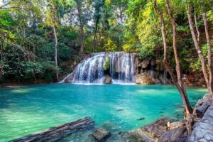 Kanchanaburi Full Day Tour: River Kwai and Erawan Falls - JEATH War Museum: The Death Railway Story in One Concentrated Block