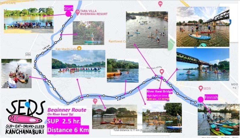 Kanchanaburi: River Kwai Stand-Up Paddleboarding Tour - Photos and the “stand for a shot” trick during low water