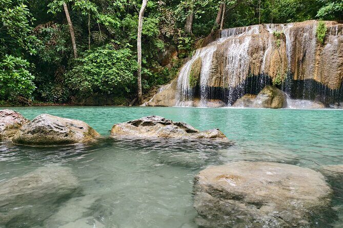 Kanchanaburi Tour: Erawan Waterfall and Death Railway - Pickup, mobile ticket, and private-group comfort