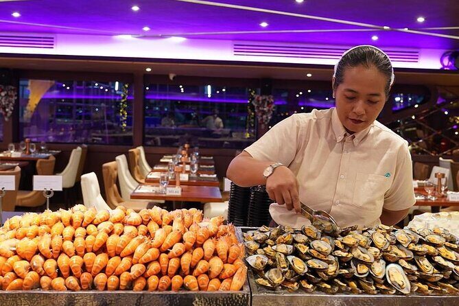 Luxury Dinner Cruise with Guide and Transfer (Opt. Executive Van) - Two hours of dinner on the Chao Phraya: buffet and live music