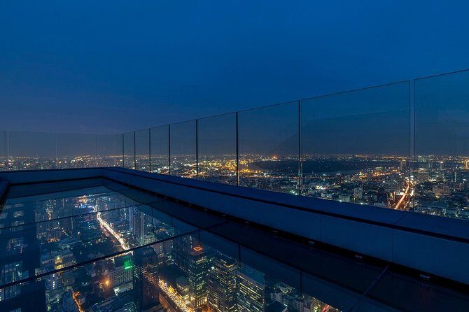 Mahanakhon SKY WALK Ticket with Pick-up - Bangkok's Highest Observation Deck - Day vs evening access for better Bangkok light