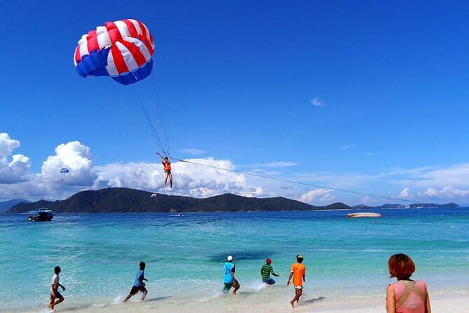Pattaya Coral Island Snorkeling Banana Boat Parasailing Jet SKi - Stop 1: Tawaen Beach on Koh Larn (Your Quick Beach Warm-Up)