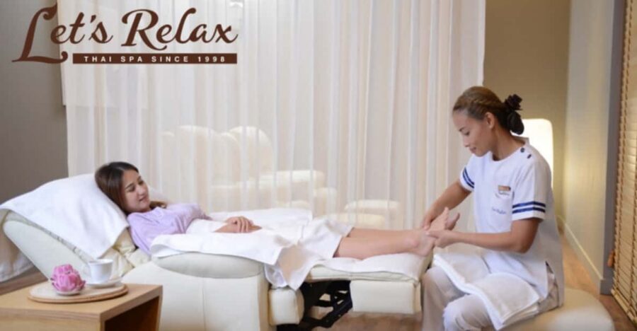 Pattaya: Let's Relax Spa Pattaya Terminal 21 E-Voucher - Inside the Spa Experience example: wrap or scrub + Dr. Spiller facial + hot stone