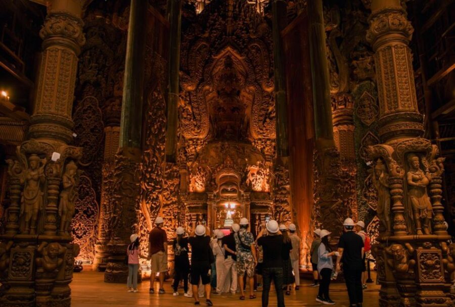 Pattaya: The Sanctuary of Truth Admission Ticket - Your ticket experience: voucher exchange, guided tour, then room to roam