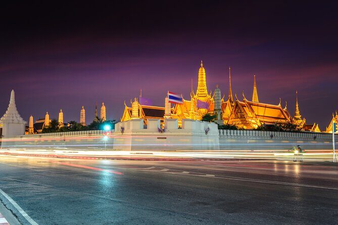 Private Tour : Bangkok Night Private Tuk Tuk Tour and Street food - Grand Palace Area Photo Stop: Outside Views Without the Time Sink