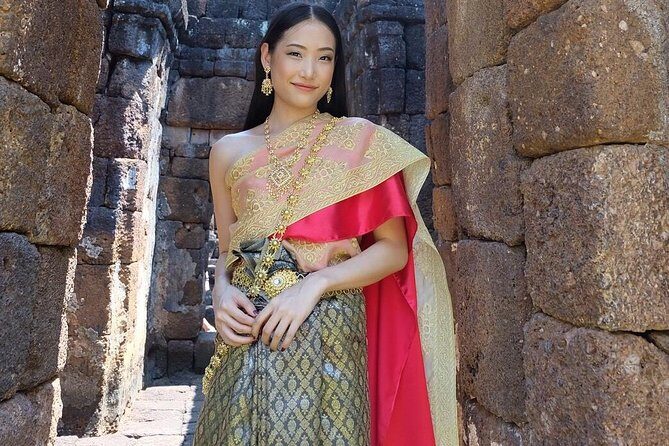 Proposals in Thai Costume with Photoshoot - Wat Ratchaburana Ratchaworawihan: Lotus Flowers, Merit-Making, and Calm Photos