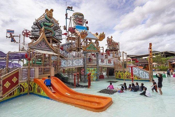 Ramayana Water Park at Pattaya Admission Ticket - Chill mode: lazy river, pools, and artificial beaches