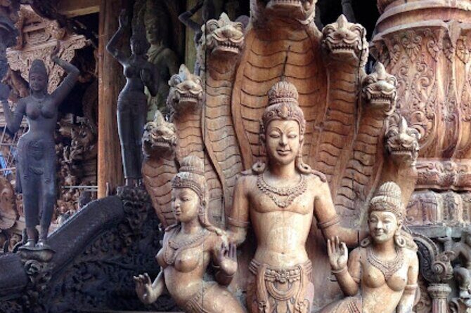 The Sanctuary of Truth Tickets in Pattaya - Inside the carved halls: what you’ll notice as you go